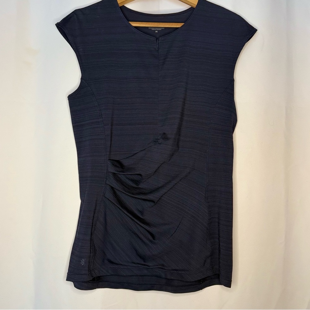 Women's Cap Sleeve Pacifica Navy Athletic Top